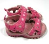 Růžové kožené sandálky s kytičkami zn. Cherokeee vel. 23