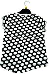 Nové - Bílo-černé puntíkované tričko s Minnie zn. Disney