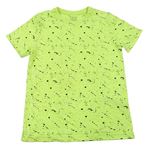 Neonově zelené vzorované tričko Primark