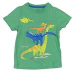 Zelené tričko s dinosaury M&S