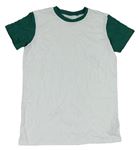 Bílo-zelené tričko Next