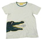 Béžové melírované tričko s krokodýlem M&S