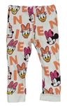 Bílo-oranžové pyžamové kalhoty s Minnie a Daisy Disney