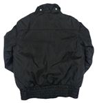 Černá šusťáková zateplená bunda s nápisem zn. Pepperts 