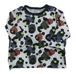 Bílo-barevné triko s leopardím vzorem F&F