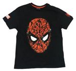 Černé tričko Spiderman Primark