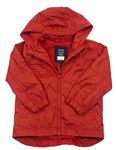 Červená šusťáková podzimní bunda s kapucí Next 