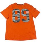 Oranžové tričko s číslem C&A