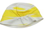 Žluto-bílý bavlněný klobouk zn. Next