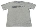 Světlešedé tričko s logem Carbrini