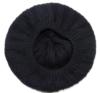 Černý pletený baret 