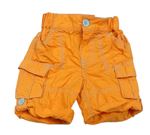 Oranžové plátěné roll-up kalhoty Cherokee