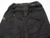 Hnědé plátěné kostkované kalhoty zn. H&M