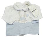 Bílo-světlemodré polo triko s medvídkem EMC