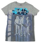Šedo-modré tričko se Star Wars a překlápěcími flitry M&S