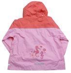 Růžovo-jahodová šusťáková bunda s kapucí zn. Papagino