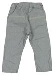 Šedé pruhované plátěné kalhoty zn. H&M
