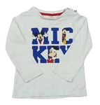 Bílé triko s Mickeym C&A