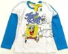 Nové - Bílo-azurové triko se Spongebobem zn. Nickelodeon 