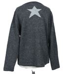 Dámský šedý hvězdičkovaný svetr 