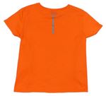 Neonově oranžové sportovní tričko zn. Kipsta