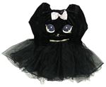 Kostým - Černé sametové body s tylovou sukní - kočka H&M