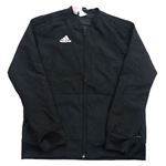 Černá šusťáková sportovní funkční bunda s logem Adidas