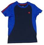 Modro-tmavomodré sportovní tričko s číslem St. Bernard