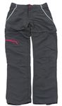 Tmavošedé outdoorové kalhoty s odepínací nohavicemi Trespass