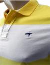 Outlet - Pánské žluto-bílé pruhované polo tričko zn. Ambrose vel. M