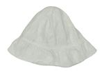 Bílý plátěný klobouk s výšivkou Nutmeg