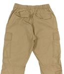 Pískové plátěné cargo cuff kalhoty zn. H&M