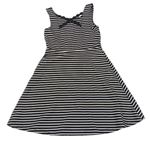 Černo-bílé pruhované šaty zn. Y.d