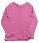 Růžové žebrované triko Primark