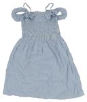 Modro-bílé pruhované lehké šaty H&M