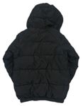 Černá prošívaná šusťáková zimní bunda s logem a kapucí zn. MCKENZIE.
