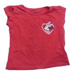 Tmavorůžové tričko s Minnie Disney