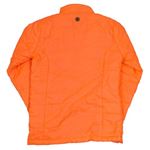 Neonově oranžová šusťáková prošívaná lehká zateplená bunda 