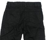 Černé třpytivé plátěné kalhoty zn. M&Co.