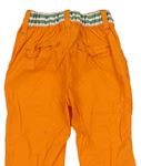 Oranžové plátěné kalhoty zn. Ergee