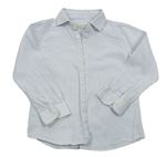 Bílo-světlemodrá pruhovaná košile Zara