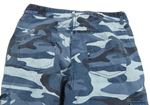 Modré army plátěné cargo cuff kalhoty zn. New Look