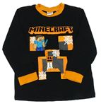 Černo-oranžové triko Minecraft George