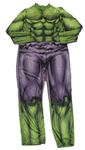 Kostým - Zeleno-fialový vycpaný overal - HULK MARVEL
