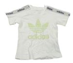 Krémové tričko s logem Adidas 