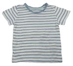 Bílo-modré pruhované tričko Primark
