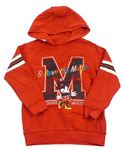 Červená mikina s Minnie a kapucí M&S