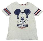 Bílé tričko s Mickeym H&M