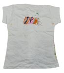 Bílo-barevné tričko s panáčkem 
