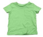 Neonově zelené tričko s kapsou Next